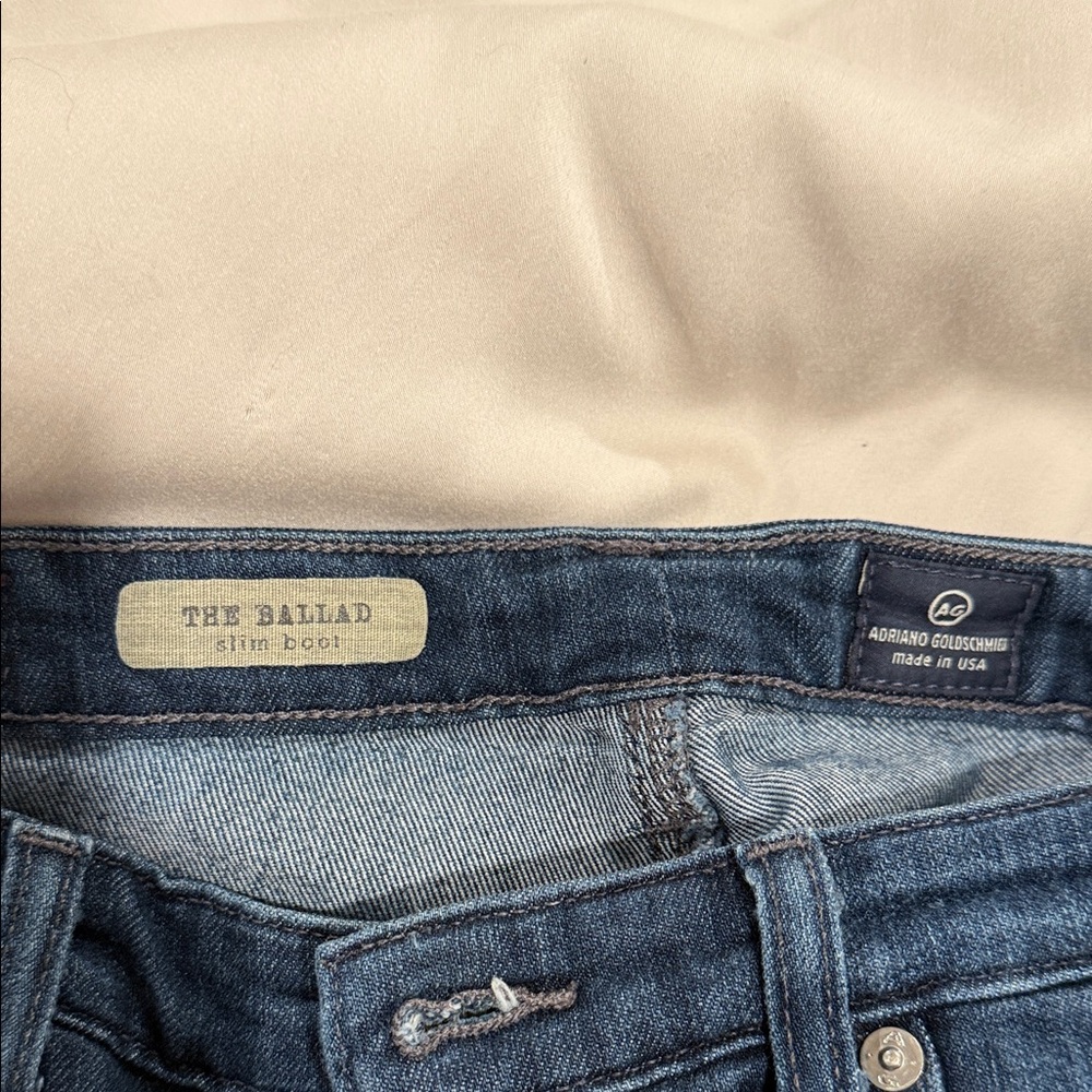 AG Adriano Goldschmied Blue Boot Cut Jeans
